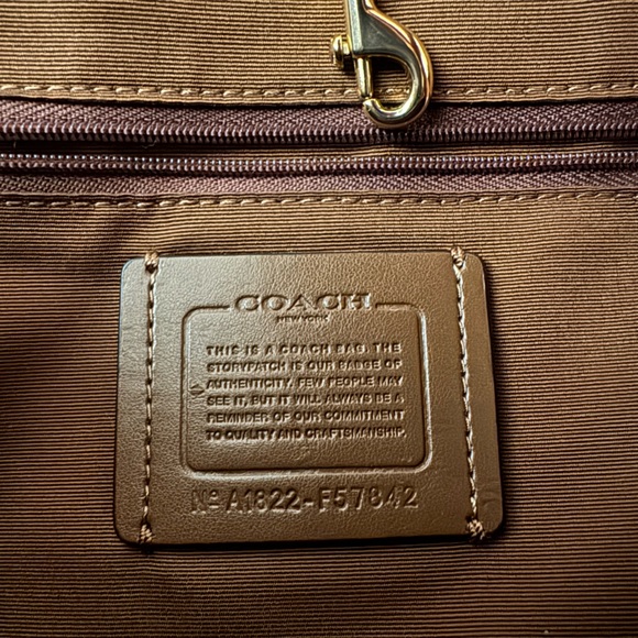 Coach Brown and Tan Signature Tote SOLD - Picture 6 of 9